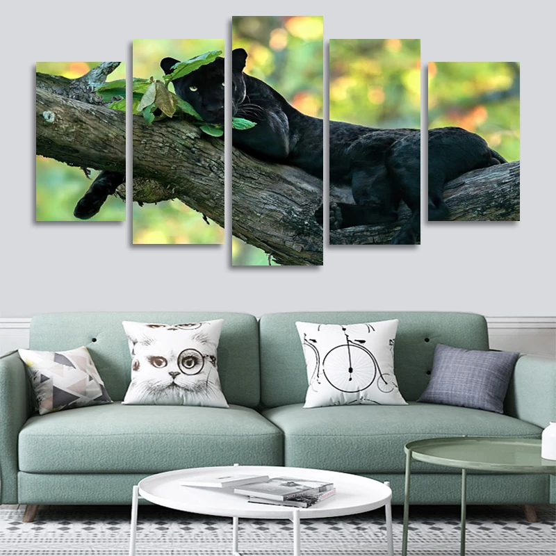 5 Pcs Lovely Black Panther on The Tree Painting on Canvas Wall Pictures for Kids Bedroom Wall Art Posters Prints Cuadros Home De
5 Pcs Lovely Black Panther on The Tree Painting on Canvas Wall Pictures for Kids Bedroom Wall Art Posters Prints Cuadros Home De