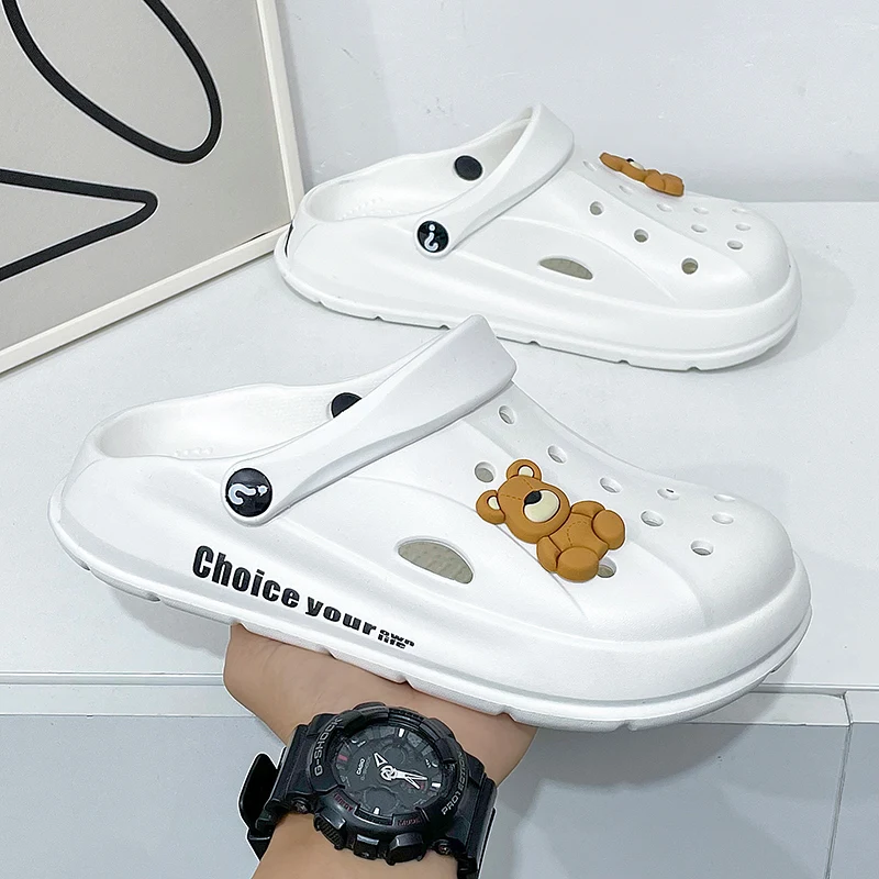 New Women Hole Shoes Summer Non-slip EVA Sandals Girl Beach Shoes Home Slippers Outdoor Personalized Sandals Women Slippers
New Women Hole Shoes Summer Non-slip EVA Sandals Girl Beach Shoes Home Slippers Outdoor Personalized Sandals Women Slippers