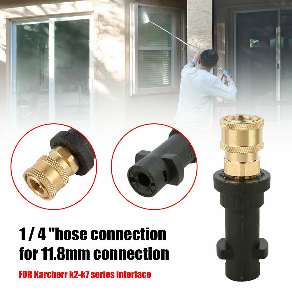 Pressure Washer Adapter 1/4 Quick Connect For Karcher K2 K3 K4 K5 K6 K7 Garden Hoses Cleaning Plastics Machine Accessories
Pressure Washer Adapter 1/4 Quick Connect For Karcher K2 K3 K4 K5 K6 K7 Garden Hoses Cleaning Plastics Machine Accessories