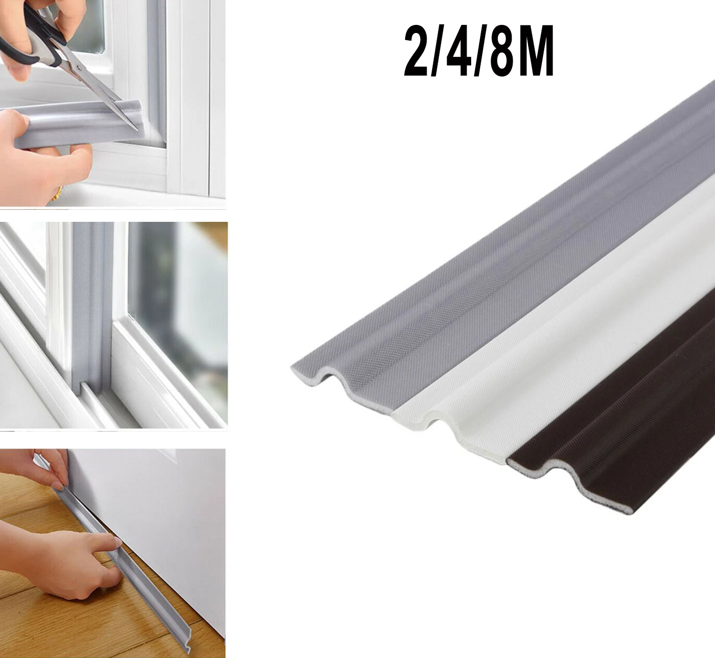 Weather Seal PU Sealing Strip Form Sealing Strip Door Stripping Self Adhesive Home Sound Proof Dustproof Windproof Hardware
Weather Seal PU Sealing Strip Form Sealing Strip Door Stripping Self Adhesive Home Sound Proof Dustproof Windproof Hardware