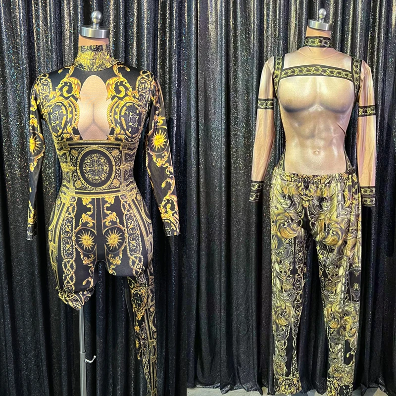 Muscle Man Nude Print Jumpsuit Pants Women Rompers Leggings Nightclub Dj Gogo Dancer Costume Female Singer Dancer Outfit XS4332
Muscle Man Nude Print Jumpsuit Pants Women Rompers Leggings Nightclub Dj Gogo Dancer Costume Female Singer Dancer Outfit XS4332