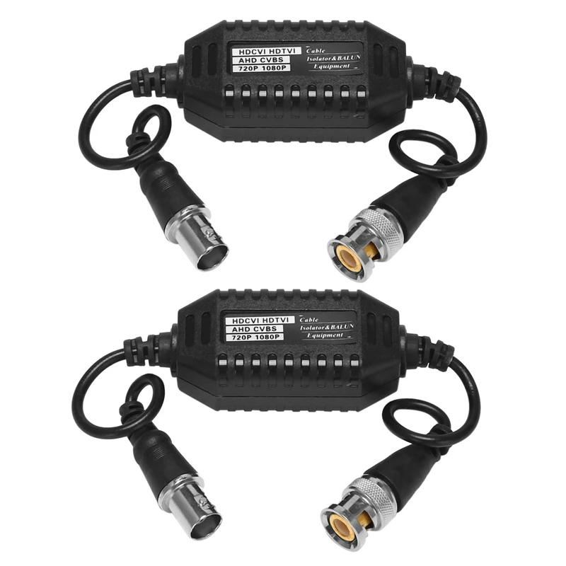 2X Coaxial Video Ground Loop Isolator Balun BNC Male To Female For CCTV Camera
2X Coaxial Video Ground Loop Isolator Balun BNC Male To Female For CCTV Camera