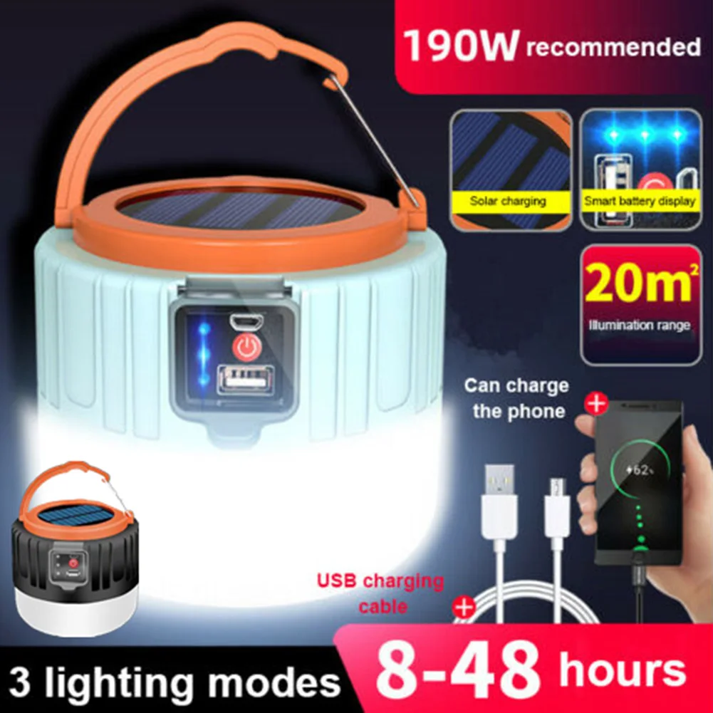 1pcs Solar Emergency Bulb LED Outdoor Camping Light Tent Lamp USB Rechargeable Lantern Flashlight 3 Gear Dimming Lampshade
1pcs Solar Emergency Bulb LED Outdoor Camping Light Tent Lamp USB Rechargeable Lantern Flashlight 3 Gear Dimming Lampshade