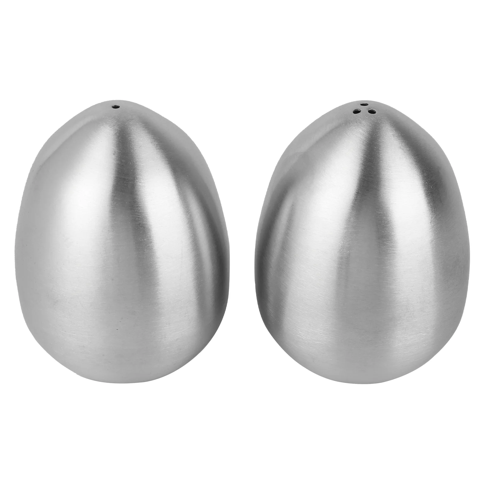2pcs Stainless Steel Egg Shaped Salt Pepper Shakers Condiment Bottles Egg Sauce Bottle (1 Holed and 3 Holed)
2pcs Stainless Steel Egg Shaped Salt Pepper Shakers Condiment Bottles Egg Sauce Bottle (1 Holed and 3 Holed)