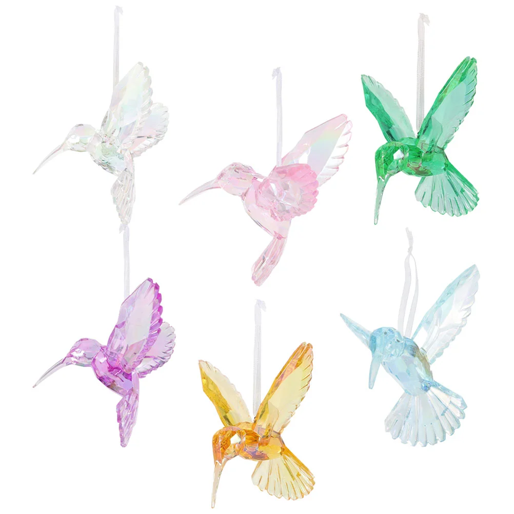 6 Pcs Crystal Bird Pendant Ceiling Ornament Charm Hanging Home Acrylic Hummingbird Decor Decorations
6 Pcs Crystal Bird Pendant Ceiling Ornament Charm Hanging Home Acrylic Hummingbird Decor Decorations