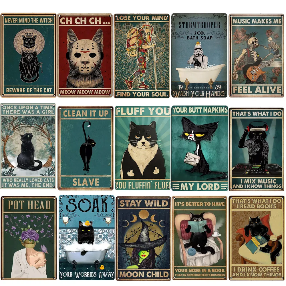 Black Cat Metal Sign Robot Traveler Tin Painting Musical Skull Art Poster For Bedroom Living Room Wall Decor Plaque Plate
Black Cat Metal Sign Robot Traveler Tin Painting Musical Skull Art Poster For Bedroom Living Room Wall Decor Plaque Plate