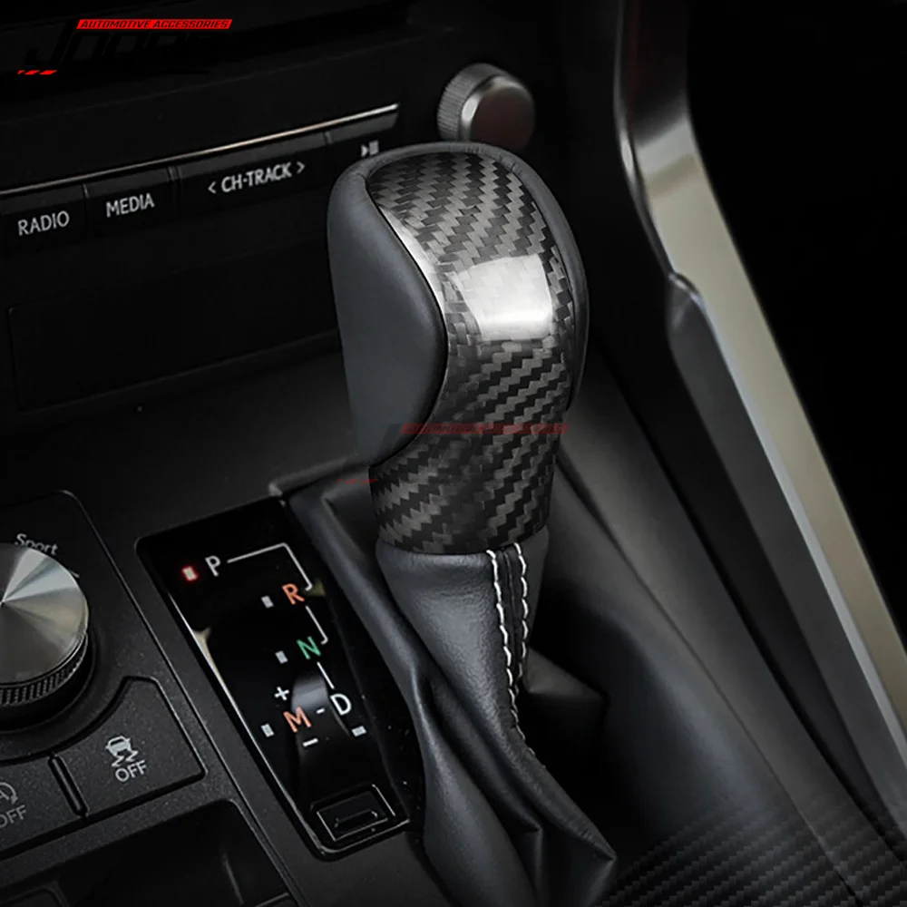 

For Lexus NX AZ10 NX300h RX AL20 RX350 F Sport Gear Shift Knob Head Sticker Trim Gear Lever Cover Carbon Decoration Interior