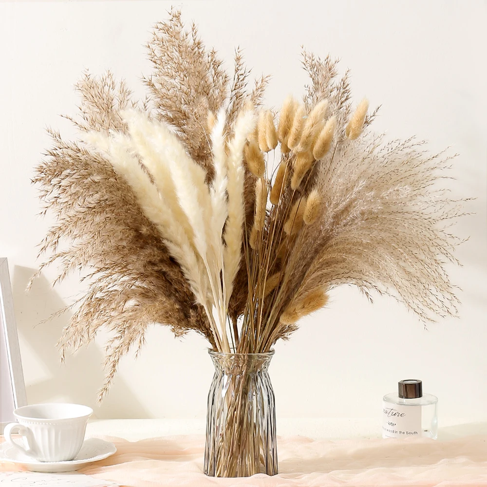 35Pcs Dried Pampas Natural Dried Flower Bouquet For Home Decor Garden Wedding Arrangement Decoracion Vase Ornaments Accessories
35Pcs Dried Pampas Natural Dried Flower Bouquet For Home Decor Garden Wedding Arrangement Decoracion Vase Ornaments Accessories