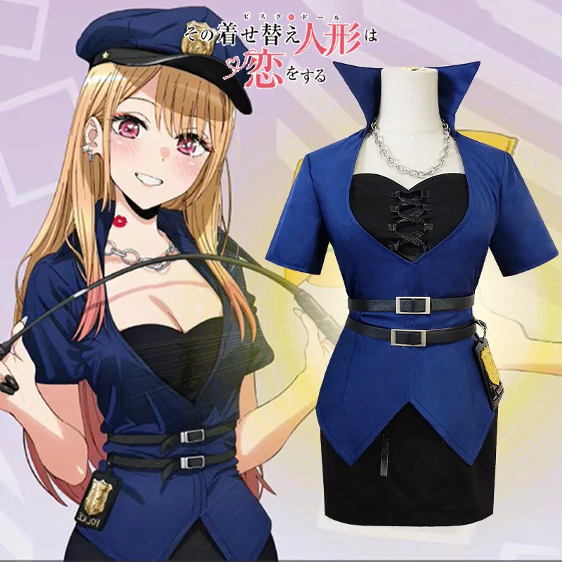 Anime My Dress Up Darling Cosplay Costume Marin Kitagawa Policewoman cosplay Dress Halloween Party Uniforms
Anime My Dress Up Darling Cosplay Costume Marin Kitagawa Policewoman cosplay Dress Halloween Party Uniforms
