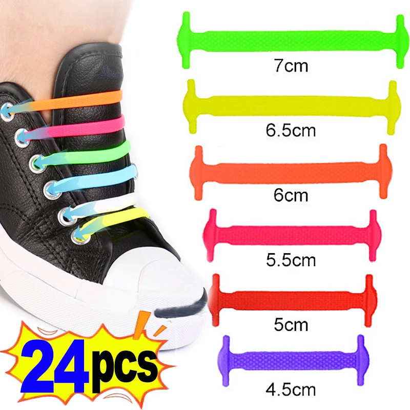 24 шт./партия, силиконовые шнурки для кроссовок
24 шт./партия, силиконовые шнурки для кроссовок