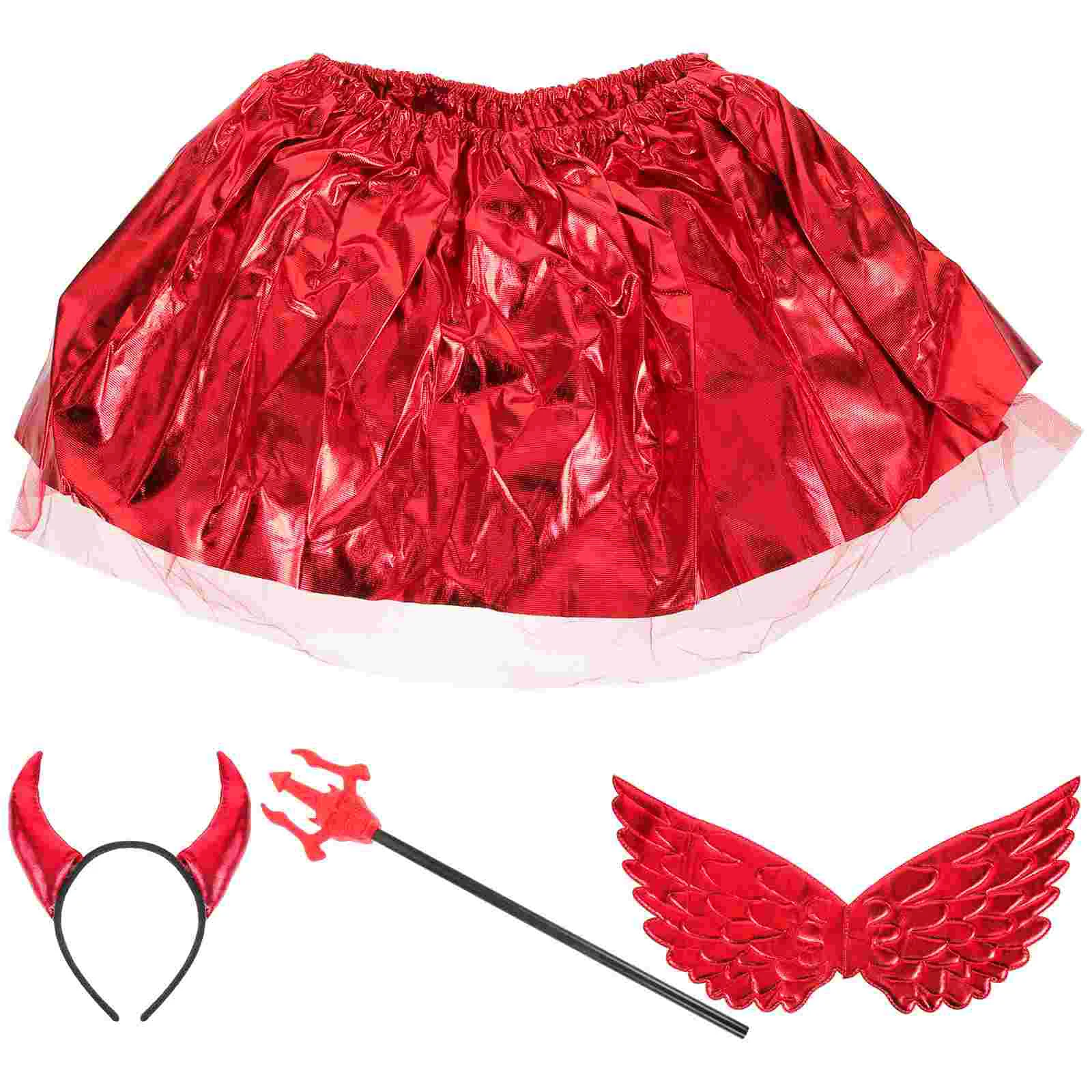 Halloween Costume Cosplay Prop Red Tutu Skirt Girls Dresses Horn Decor Headbands
Halloween Costume Cosplay Prop Red Tutu Skirt Girls Dresses Horn Decor Headbands
