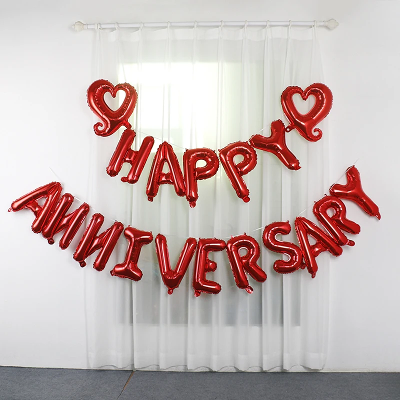 16inch Rose Gold Anniversary letter balloons foil ballon Wedding decoration Party supplies Engagement Valentine's Day decoration
16inch Rose Gold Anniversary letter balloons foil ballon Wedding decoration Party supplies Engagement Valentine's Day decoration