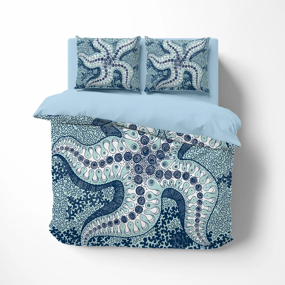 Sea Creatures Bedding Sets King Size Blue Duvet Cover Set Quilt Cover with Zipper Comforter Sets Queen Comforter Set
Sea Creatures Bedding Sets King Size Blue Duvet Cover Set Quilt Cover with Zipper Comforter Sets Queen Comforter Set