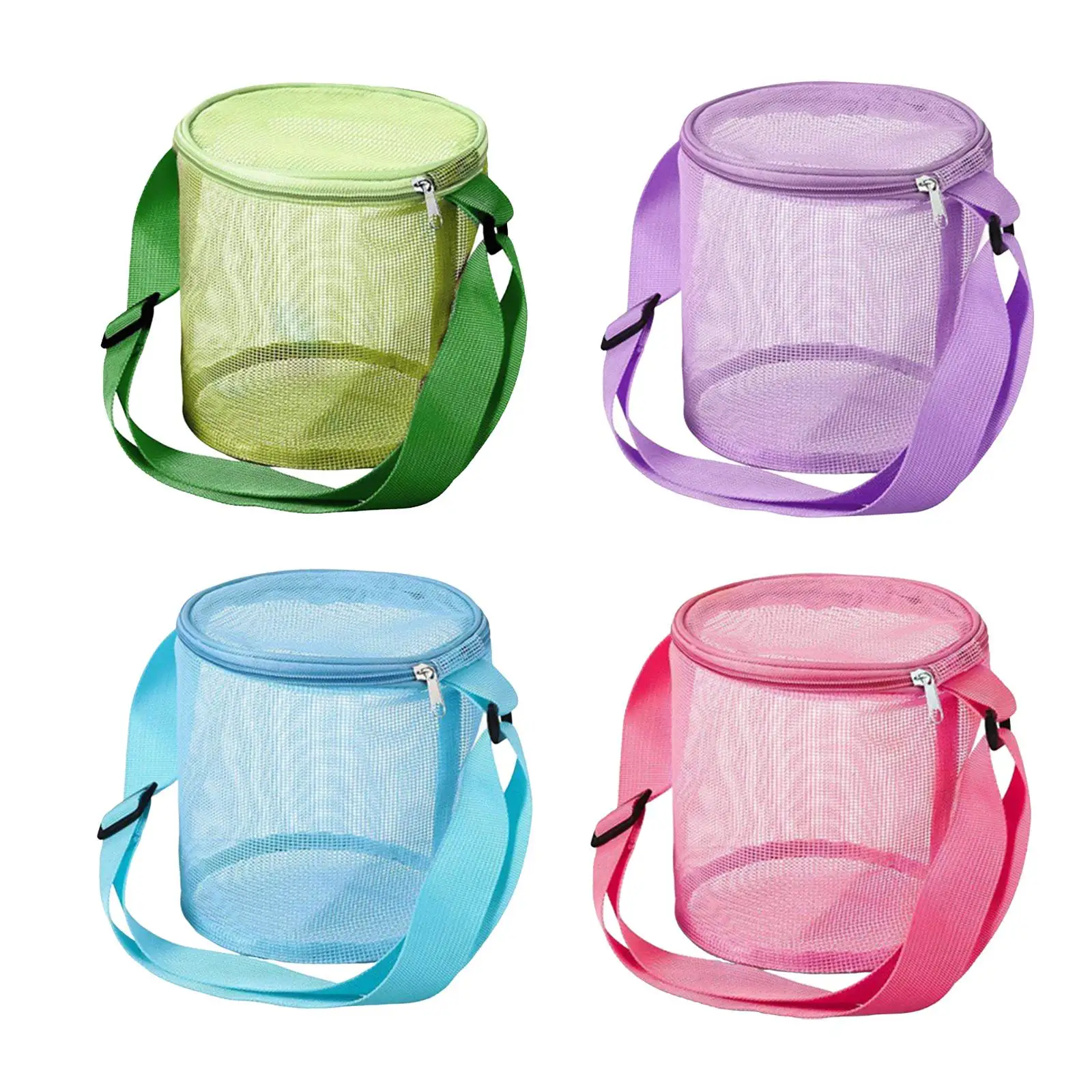 Kids Mesh Beach Portable Collection Pouch with Adjustable Handle Bucket Tote Storage Bucket for Summer Toys Shells Hunting 
Kids Mesh Beach Portable Collection Pouch with Adjustable Handle Bucket Tote Storage Bucket for Summer Toys Shells Hunting