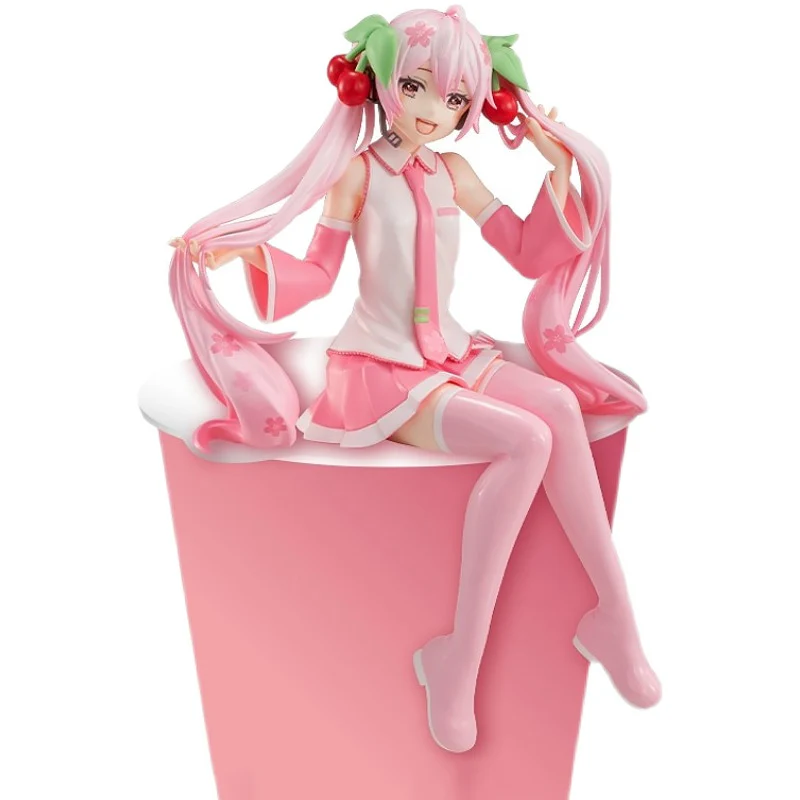 

Furyu Sakura Hatsune Miku Vocaloid Noodle Stopper Ver. Figurnies Anime Action Figure Kawaii Collect Model Desk Decor Doll Toys