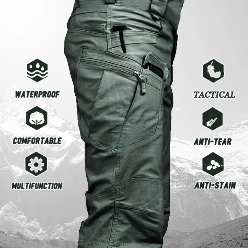 Tactical Cargo Pants Men Outdoor Waterproof SWAT Combat Military Camouflage Trousers Casual Multi Pocket Pants Male Work Joggers
Tactical Cargo Pants Men Outdoor Waterproof SWAT Combat Military Camouflage Trousers Casual Multi Pocket Pants Male Work Joggers