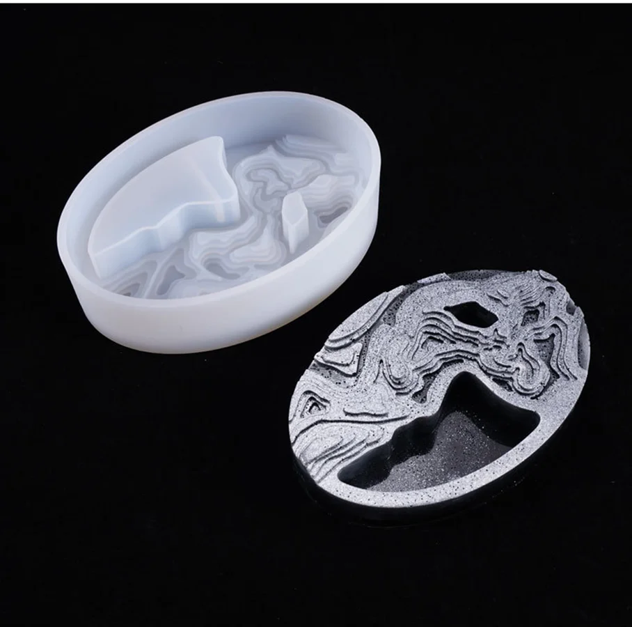 DIY Crystal Epoxy Mould Oval Terrace Potted Moud Table Set Decoration Silicone Mould
DIY Crystal Epoxy Mould Oval Terrace Potted Moud Table Set Decoration Silicone Mould