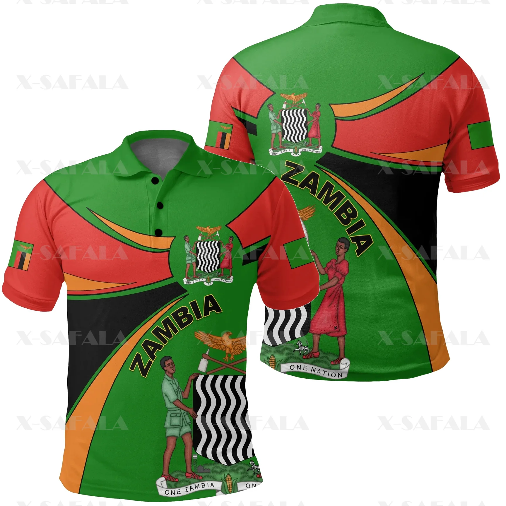 Africa Country Love Zambia 3D Full Printed Men Thin Polo Shirt Collar Short Sleeve Street Wear Casual Tee-5
Africa Country Love Zambia 3D Full Printed Men Thin Polo Shirt Collar Short Sleeve Street Wear Casual Tee-5