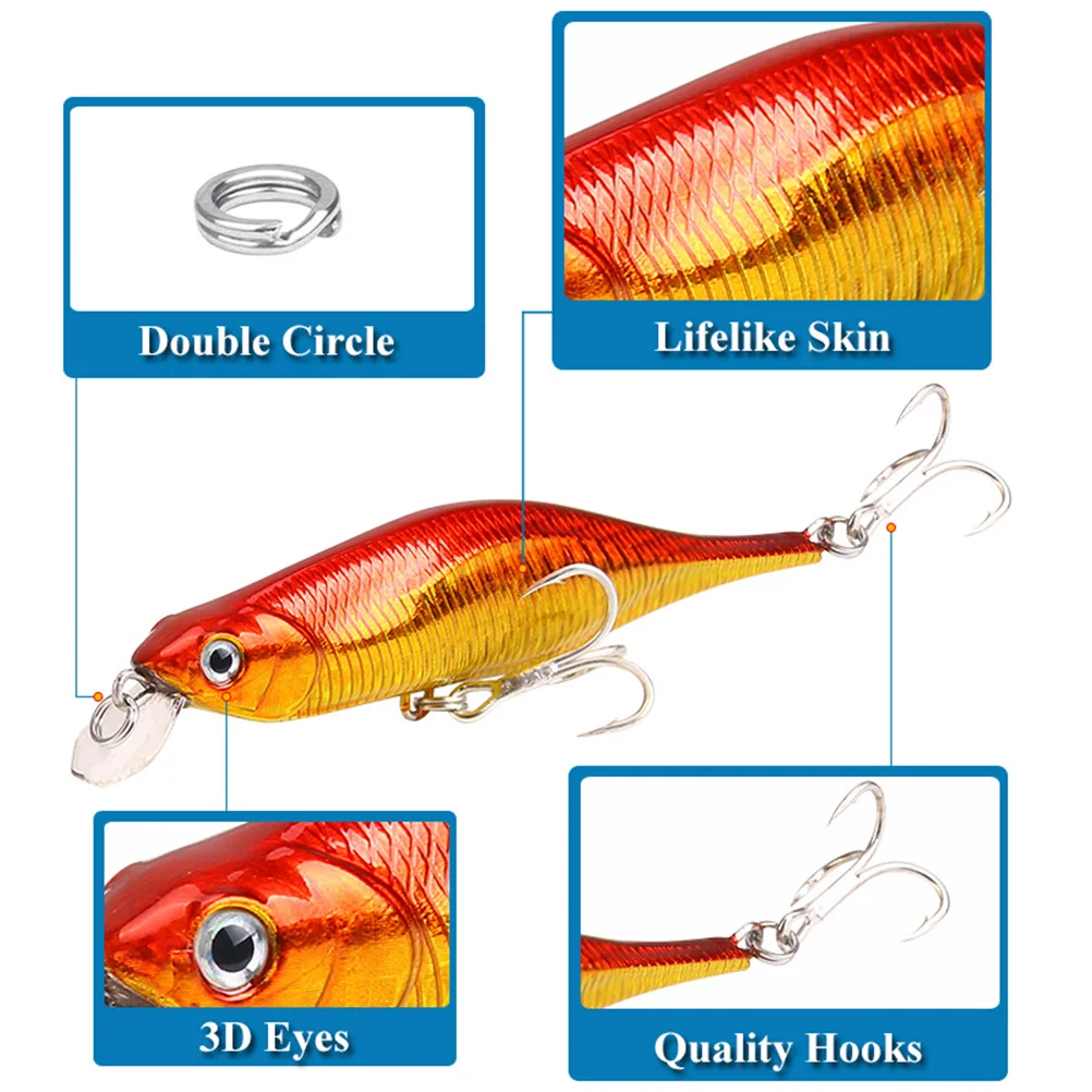5pcs 11g/105cm Fishing Baits Artificial Fish Lure Bait Wire Fishing Lures Baits (5 Styles)
5pcs 11g/105cm Fishing Baits Artificial Fish Lure Bait Wire Fishing Lures Baits (5 Styles)