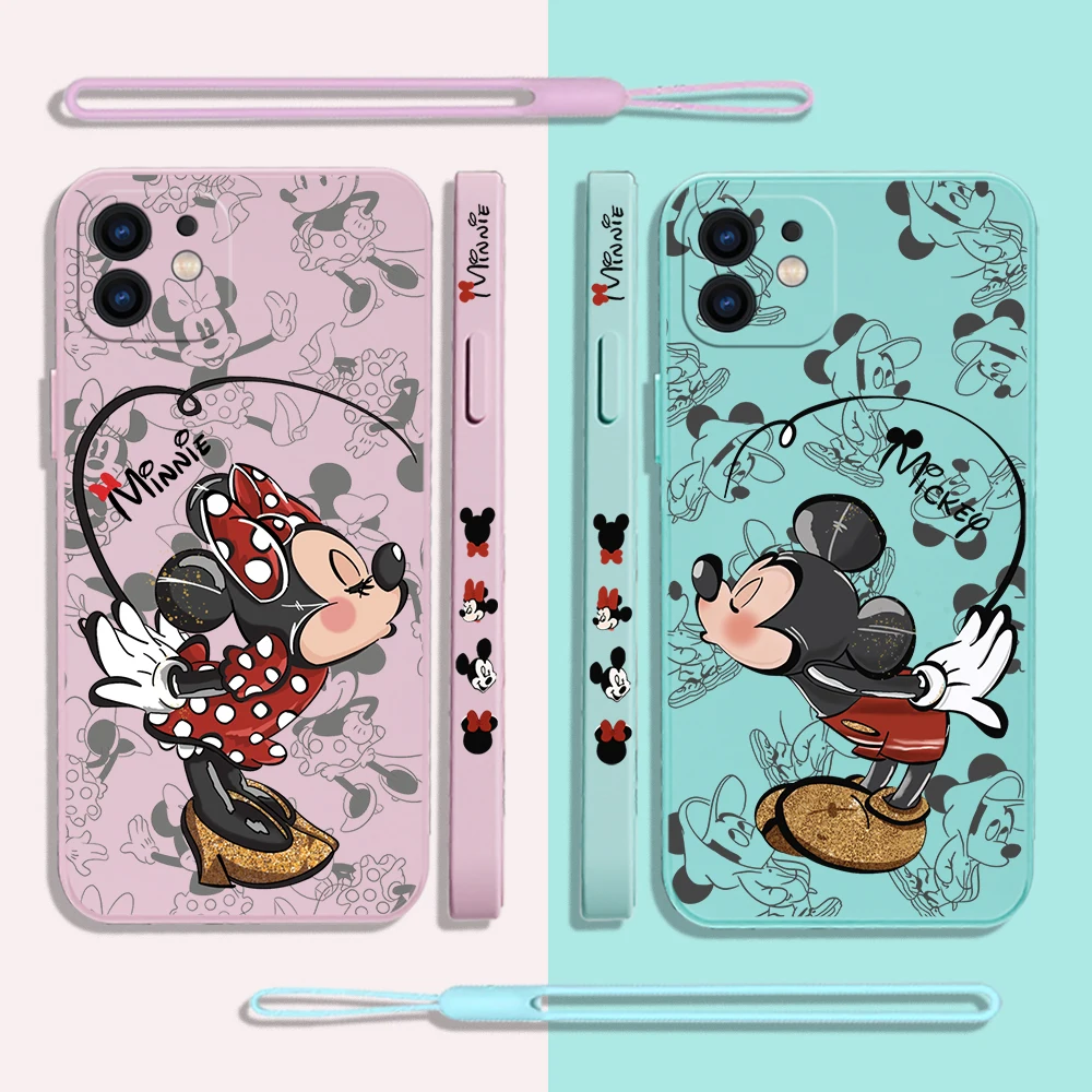 Mickey Love Minnie Disney Phone Case For iPhone 14 13 12 11 Pro Max Mini X XR XS MAX 8 7 Plus Silicone Cases with Hand Strap
Mickey Love Minnie Disney Phone Case For iPhone 14 13 12 11 Pro Max Mini X XR XS MAX 8 7 Plus Silicone Cases with Hand Strap