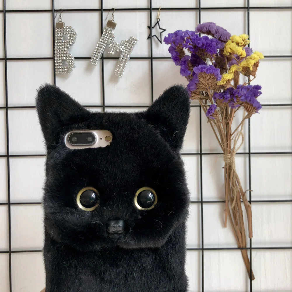 【Bumeng】Golden pupil black cat handmade 3D simulation hair cat plush pet cute mobile phone case suitable for iphone11 12 13
【Bumeng】Golden pupil black cat handmade 3D simulation hair cat plush pet cute mobile phone case suitable for iphone11 12 13