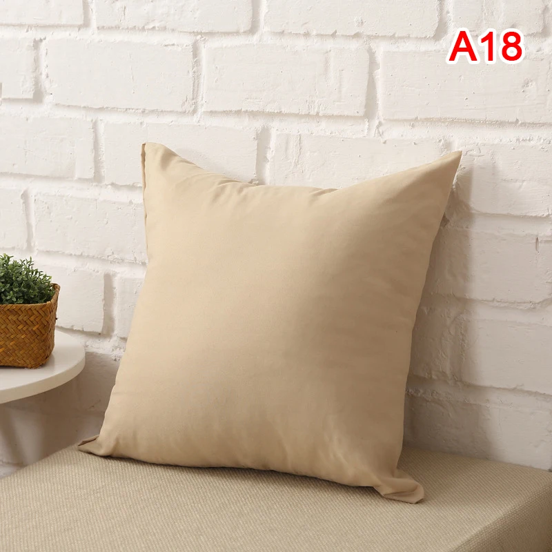 

1pc Pillow Case Cotton Pillowcase Sofa Cushion Cover Bed Head Pillow Office Chair Pillow Waterproof Anti-Dirty 15.7*15.7in