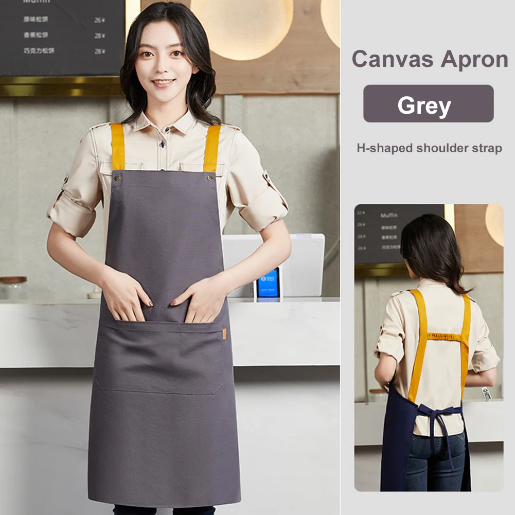 Fashion Waterproof Apron Canvas Adjustable Front Aprons Kitchen Cooking Baking Grill Bibs for Women Men Catering Waiter Uniform
Fashion Waterproof Apron Canvas Adjustable Front Aprons Kitchen Cooking Baking Grill Bibs for Women Men Catering Waiter Uniform