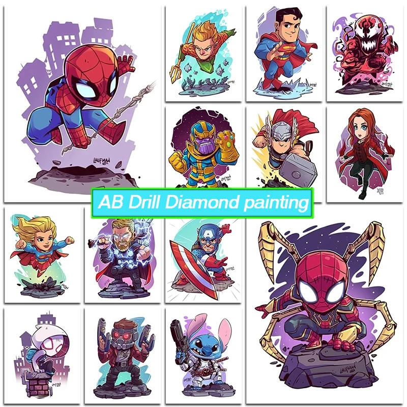 Full Drill Ab Diamond Painting Marvel Avengers Spiderman Diamond Mosaic Embroidery Cartoon Cross Stitch Child Home Decor Jh241
Full Drill Ab Diamond Painting Marvel Avengers Spiderman Diamond Mosaic Embroidery Cartoon Cross Stitch Child Home Decor Jh241