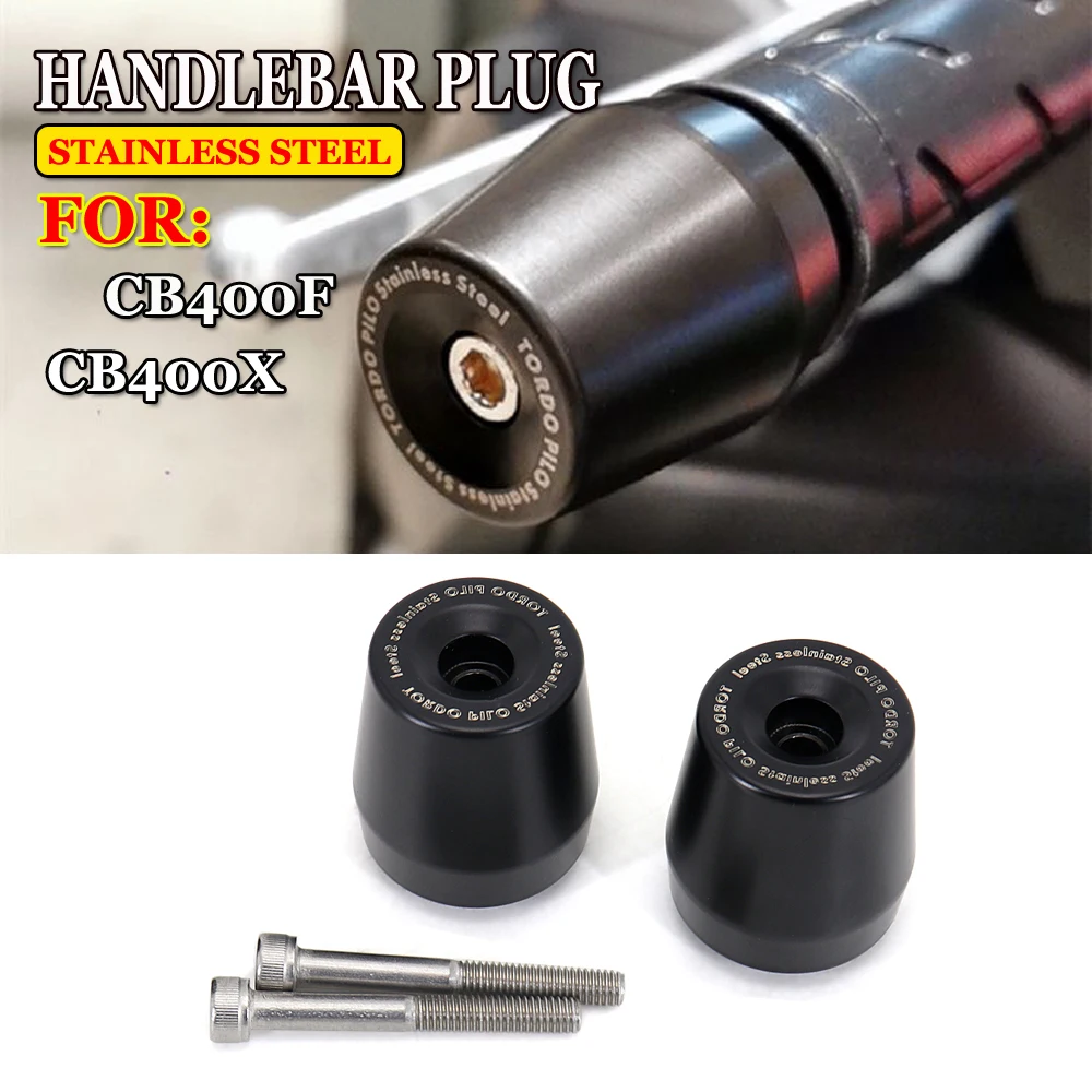 New Motorcycle Handlebar Head Cover Handle Bar Plug Handlebar Ends Stainless Steel Cap For Honda CB 400X CB400X CB 400F CB400F
New Motorcycle Handlebar Head Cover Handle Bar Plug Handlebar Ends Stainless Steel Cap For Honda CB 400X CB400X CB 400F CB400F