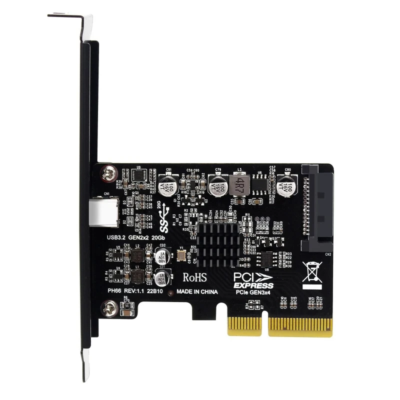 PCIE X4 на Type-C расширительный адаптер USB3.2 Gen2 × 2 20 Гбит/с преобразователь 15P
PCIE X4 на Type-C расширительный адаптер USB3.2 Gen2 × 2 20 Гбит/с преобразователь 15P