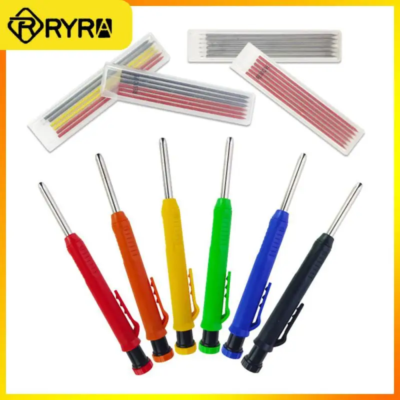 

2/4/5PCS Universal Marker Adjustable Stone Ink Cartridge Carpentry Marking Scriber Deep-hole Carpenters Movable Pen