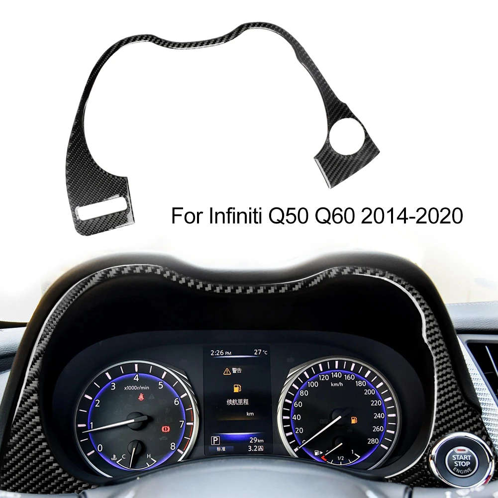 Panel Frame Cover Dashboard Trim Decoration Frame Panel Cover Real Carbon Fiber Stickers Black For Infiniti Q50 Q60
Panel Frame Cover Dashboard Trim Decoration Frame Panel Cover Real Carbon Fiber Stickers Black For Infiniti Q50 Q60