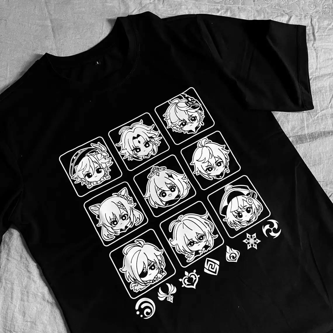 2021 Men/Women's Summer Black Street Fashion Hip Hop Genshin Impact T-shirt Cotton Tees Short Sleeve Tops
2021 Men/Women's Summer Black Street Fashion Hip Hop Genshin Impact T-shirt Cotton Tees Short Sleeve Tops