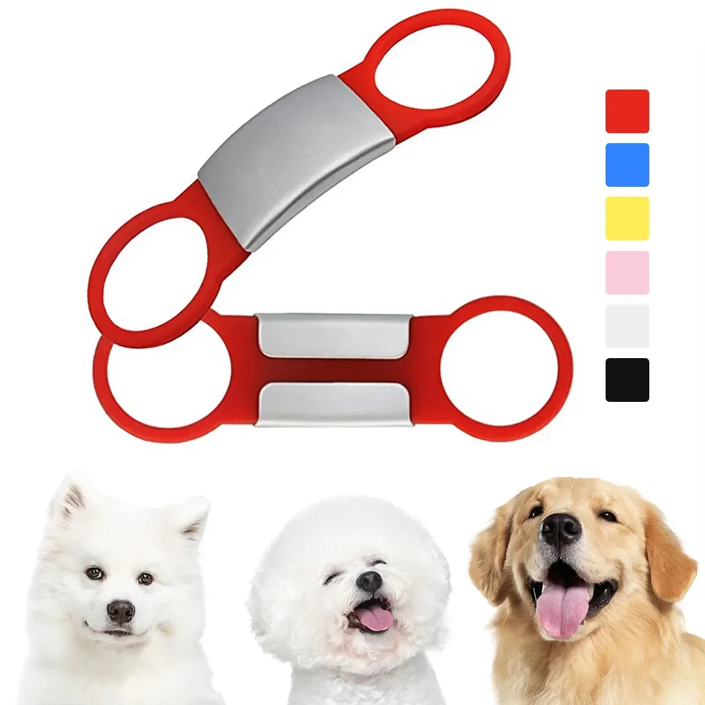 Steel Pet Dog Tag Silicone Dog ID Tag Engraved Dog Collar Anti-lost Pet Nameplate Tags For Dog Cat Tensile Rubber
Steel Pet Dog Tag Silicone Dog ID Tag Engraved Dog Collar Anti-lost Pet Nameplate Tags For Dog Cat Tensile Rubber
