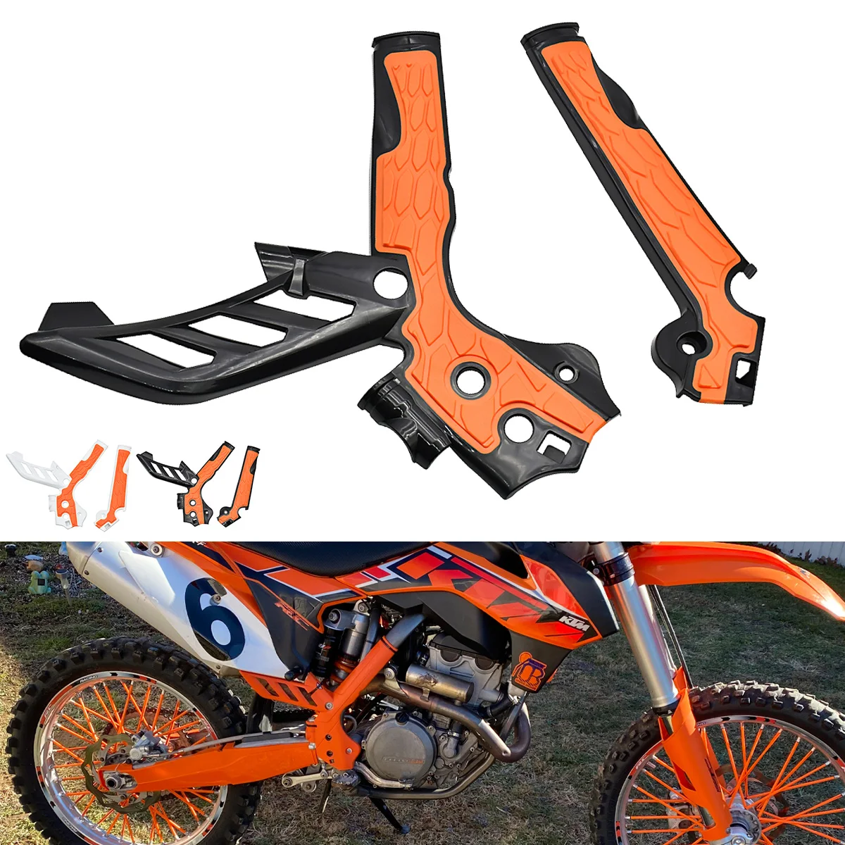 

Защита рамы мотоцикла, защита для мотокросса, X-Grip, Защитная крышка для KTM XCW XCFW SX SXF EXC EXCF 125 150 250 350 400 450 500-2011