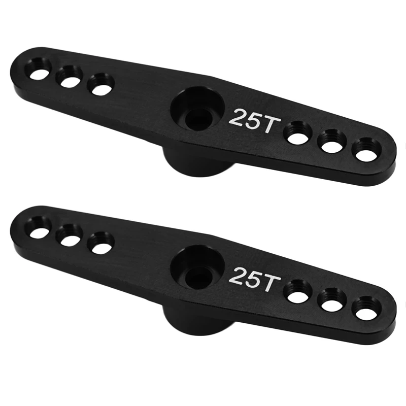 2X 25T Steering Servo Arm Horn Metal Full Throttle Parts Double Steering Arm For Futaba Black
2X 25T Steering Servo Arm Horn Metal Full Throttle Parts Double Steering Arm For Futaba Black