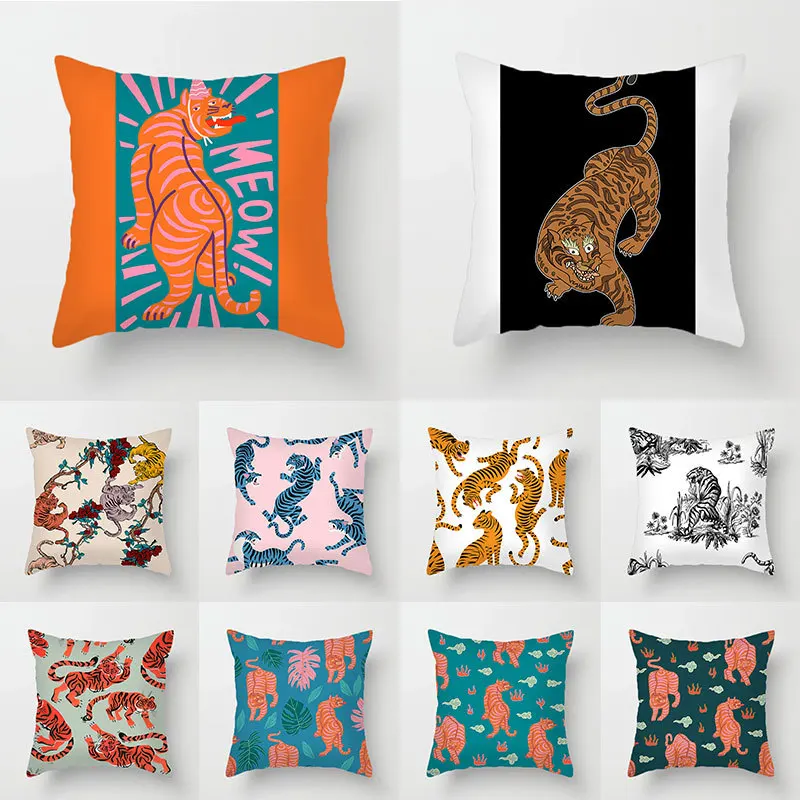 Cushion Case Animal Style Tiger Autumn Farmhouse Home Decor Decorations Pillowcase Sofa Bed Cushions Cover Pillow Covers Room 
Cushion Case Animal Style Tiger Autumn Farmhouse Home Decor Decorations Pillowcase Sofa Bed Cushions Cover Pillow Covers Room