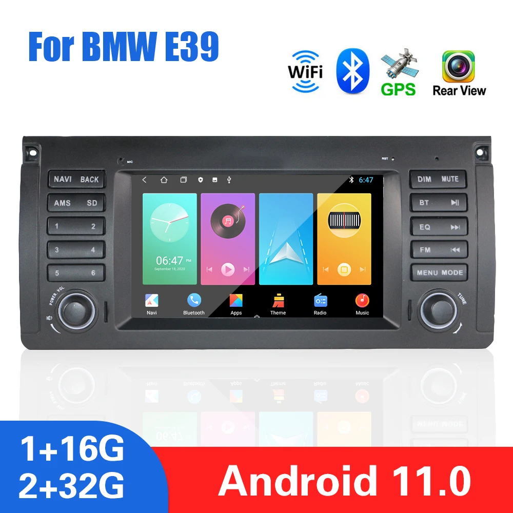 WiFi Bluetooth 1+16G/2+32G Android 11 Multimedia 7 Inch Touch Screen GPS Navigation Auto Radio 2 Din For BMW E39
WiFi Bluetooth 1+16G/2+32G Android 11 Multimedia 7 Inch Touch Screen GPS Navigation Auto Radio 2 Din For BMW E39
