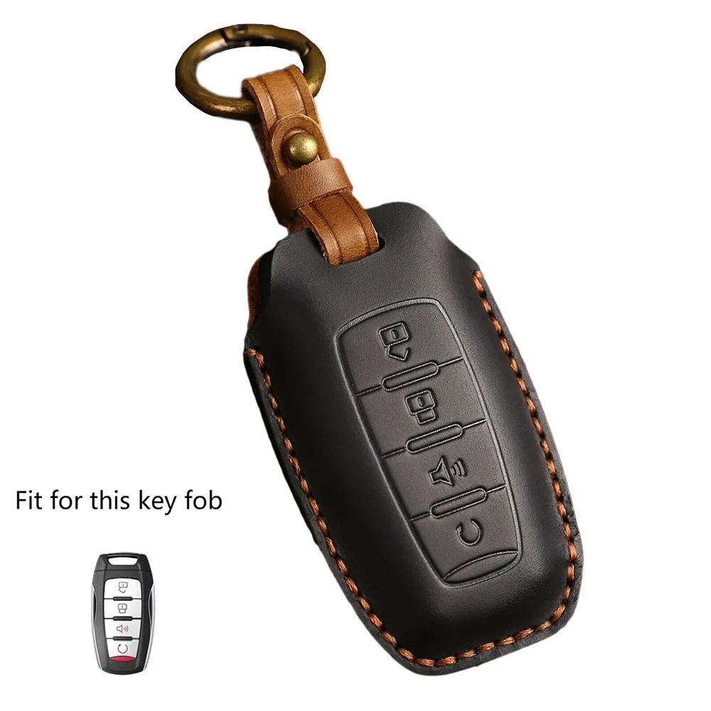 Fob Case Car Key Cover 1pcs 1x 4 Buttons Accessories Black Handwork Leather Parts Replacement For Great Wall GWM
Fob Case Car Key Cover 1pcs 1x 4 Buttons Accessories Black Handwork Leather Parts Replacement For Great Wall GWM