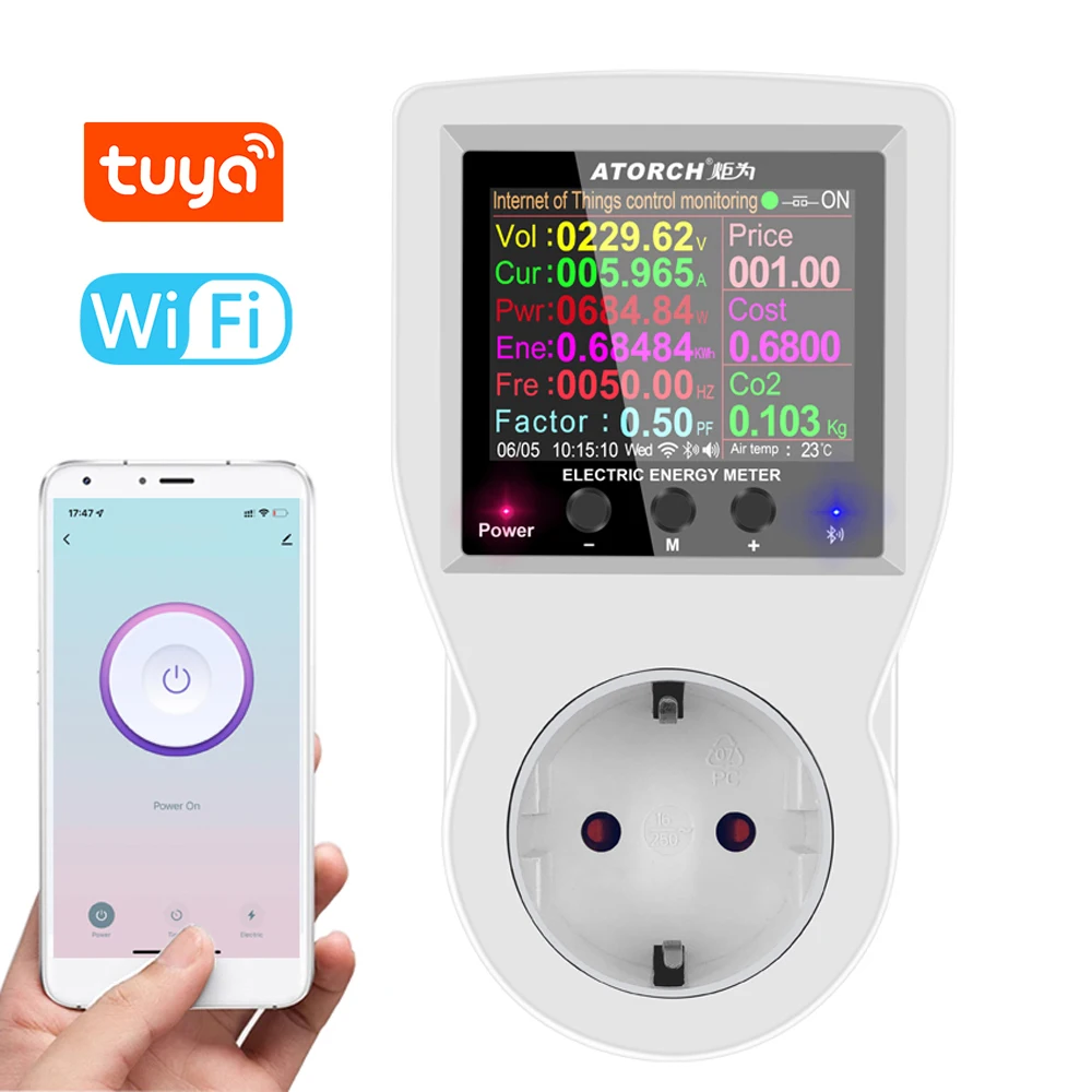 Цифровой ваттметр Wi-Fi Tuya, 220 В, измеритель мощности переменного тока, измеритель электроэнергии, измеритель мощности, киловатт, счетчик мощн...
Цифровой ваттметр Wi-Fi Tuya, 220 В, измеритель мощности переменного тока, измеритель электроэнергии, измеритель мощности, киловатт, счетчик мощн...
