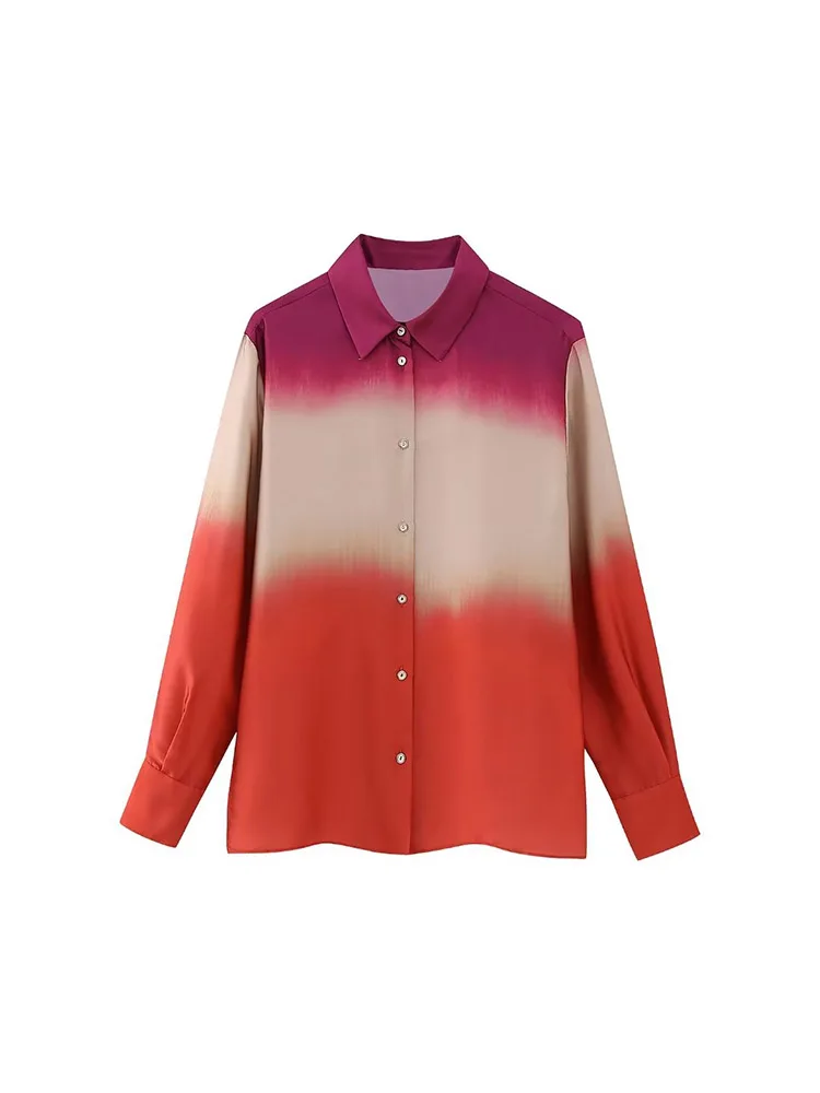 Kumsvag 2023 Women Summer Shirts Blouses Tops Fashion Loose Satin Tie-dye Female Elegant Street Top Clothing
Kumsvag 2023 Women Summer Shirts Blouses Tops Fashion Loose Satin Tie-dye Female Elegant Street Top Clothing