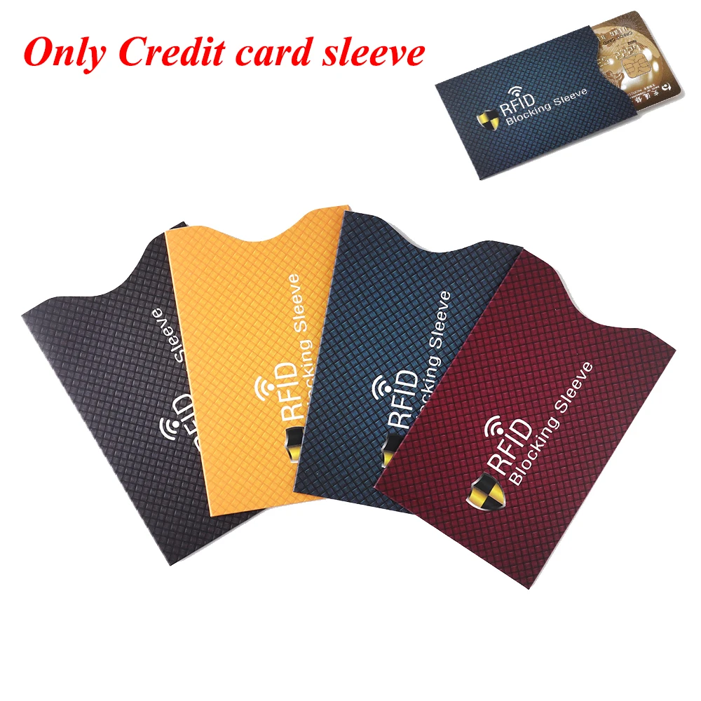 

5Pcs New Card Holder RFID Blocking Protect Case Cover Aluminium Sleeve Wallet Anti-theft Credit Cards Cover Safety Reader