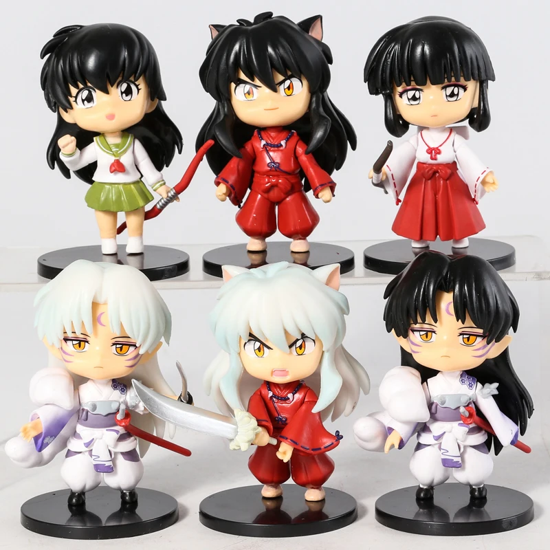 Коллекционные модели игрушек Inuyasha Sesshoumaru Higurashi Kagome Kikyo из ПВХ, 6 шт./компл.
Коллекционные модели игрушек Inuyasha Sesshoumaru Higurashi Kagome Kikyo из ПВХ, 6 шт./компл.