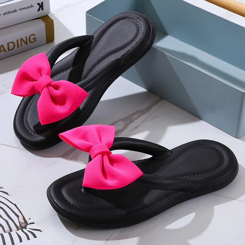 Sweet Lovely Bowtie Flip Flops Women Summer 2023 Candy Color Soft Bottom Slippers Woman Clip Toe Non-Slip Beach Shoes Slides
Sweet Lovely Bowtie Flip Flops Women Summer 2023 Candy Color Soft Bottom Slippers Woman Clip Toe Non-Slip Beach Shoes Slides