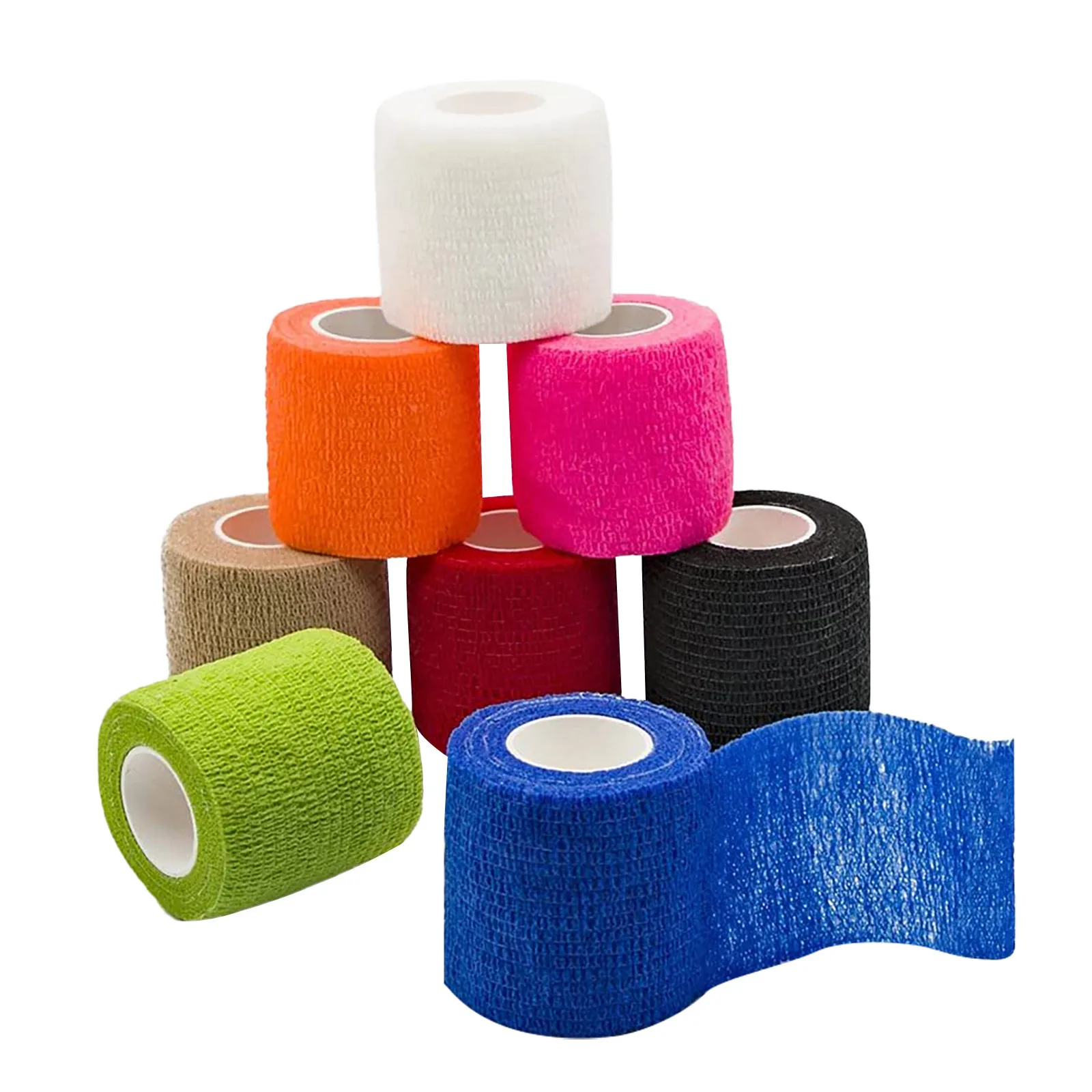 

Цветная самоклеящаяся бандажная Нетканая лента для суставов пальцев домашних животных эластичная Спортивная когезионная лента для йоги