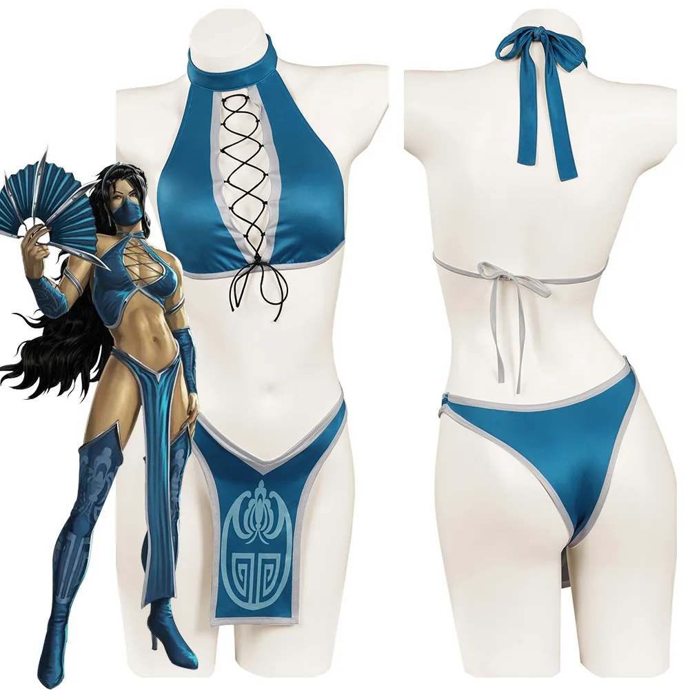 Mortal Kombat Kitada Bikini Swimsuit Cosplay Anime Costume Sexy Swimwear Outfits Halloween Carnival Party Disguise Suit
Mortal Kombat Kitada Bikini Swimsuit Cosplay Anime Costume Sexy Swimwear Outfits Halloween Carnival Party Disguise Suit