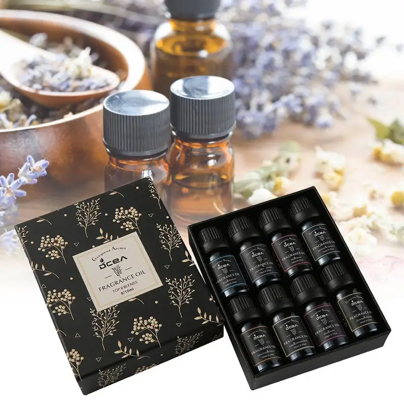 

Pcs Kits Pure Natural Essential Oils Gift Set Eucalyptus Lavender Mint Lemon Bergamot Tea Tree Purify Air Diffuser Aroma Oil