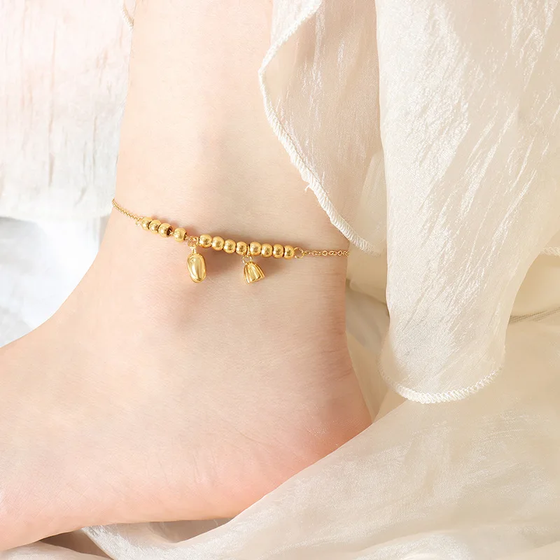 New Releases Anklets For Women Stainless Steel Gold Plated Lotus Ankle Chain Girls Charms Accessories Summer Gift Sale
New Releases Anklets For Women Stainless Steel Gold Plated Lotus Ankle Chain Girls Charms Accessories Summer Gift Sale