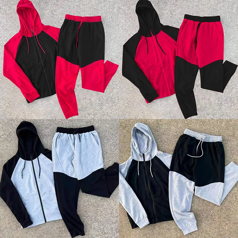 2022 New Men's Casual Sportswear Spring/Autumn Matching Color Hooded Men's Sportswear High Street Casual Men's Wear
2022 New Men's Casual Sportswear Spring/Autumn Matching Color Hooded Men's Sportswear High Street Casual Men's Wear