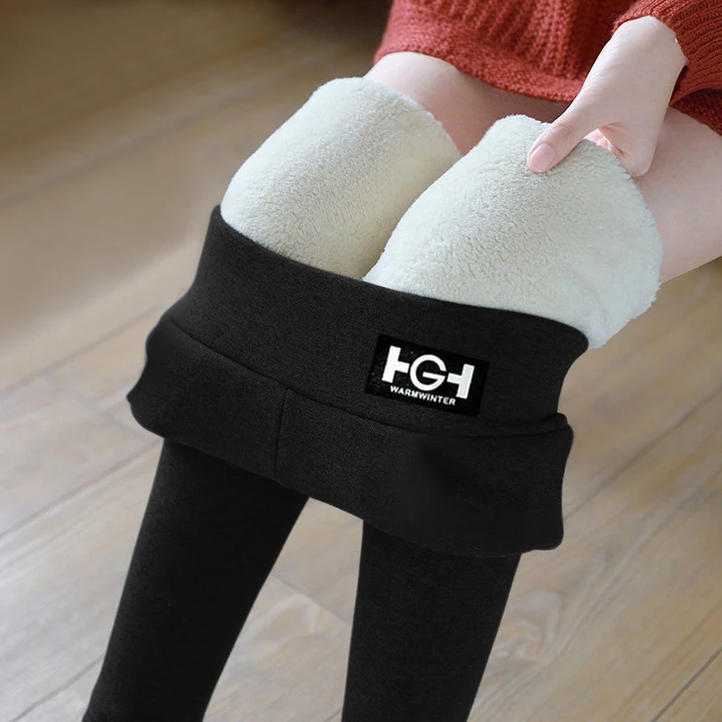 

Leggings Winter Warm Leggings Solid Thicken Velvet Thermal Legging High Waist High Elastic Pant Push Up Tight Pantyhose Clothing